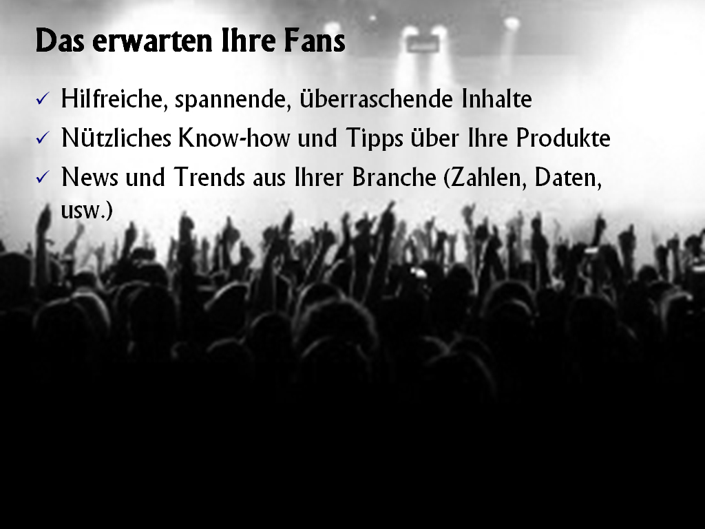 Präsentationen, die rocken