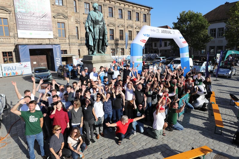 WAVE Germany 2019 – Gruppenbild in Erlangen am Ziel