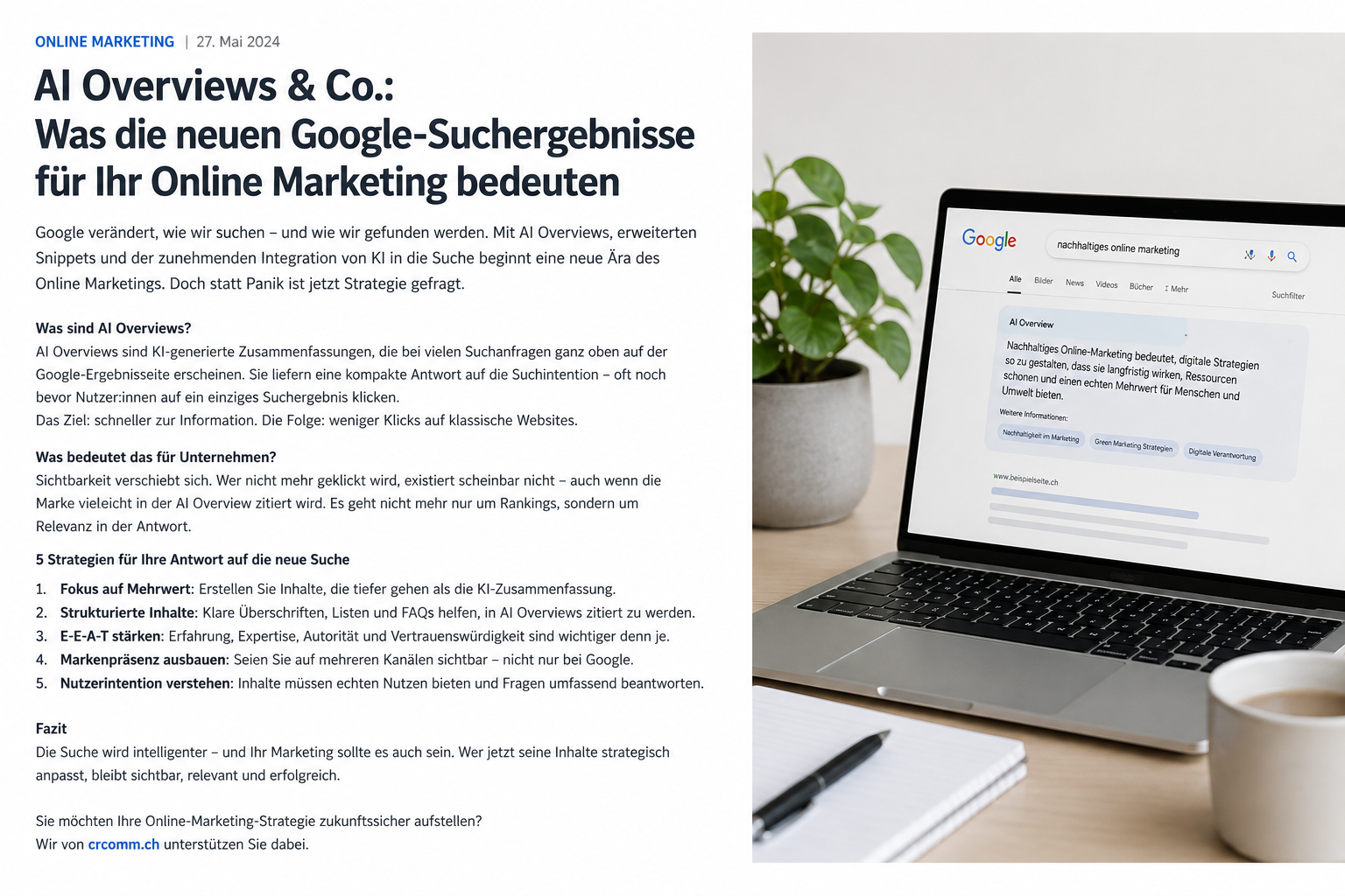 Was die neuen Google-Suchergebnisse für Ihr Online-Marketing bedeuten
